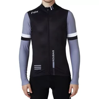 Bluzy na rower - Męska Bluza Rowerowa Fdx Men'S Limited Roubaix Thermal Jersey | Black/G - Rozmiar Xl - grafika 1