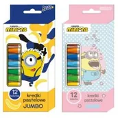 Przybory szkolne - Beniamin Kredki pastelowe Jumbo Minionki 12 kolorów - miniaturka - grafika 1