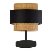 Lampy stojące - Rattanowa lampka stołowa w stylu boho AWINION  BOHO II - miniaturka - grafika 1