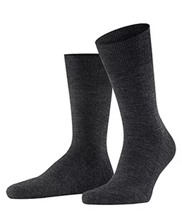 Falke męskie lotnisko plus skarpety - wełna merynosowa/mieszanka bawełny, szary (antracyt melange 3080), UK 7-8 (rozmiar producenta: 41-42), 1 para 14403 - Skarpetki damskie - miniaturka - grafika 1
