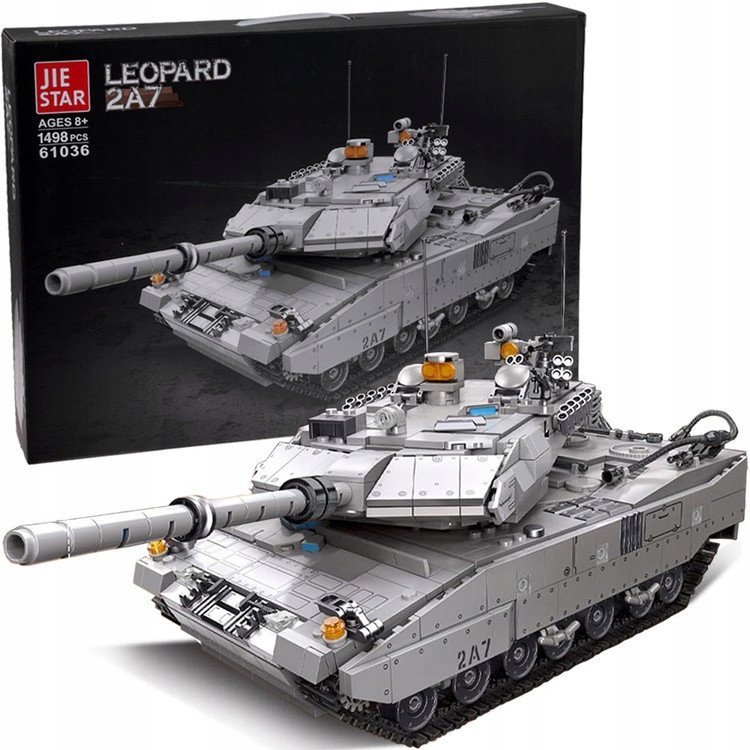 Klocki konstrukcyjne Wojskowy CZOŁG niemiecki Leopard 2A7 - 1498 ele ZA5758