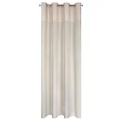 Zasłony - Euro Firany Zasłona 140 x 250 Dekoracyjna Przelotki Agnes Krem 1224755 - miniaturka - grafika 1