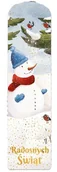 Zakładki do książek - Zakładka tradycyjna Boże Narodzenie Bałwan - miniaturka - grafika 1