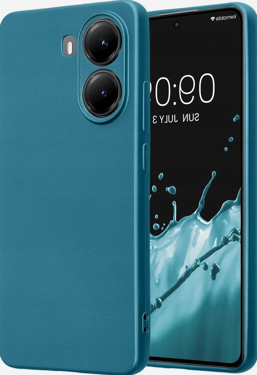 ETUI TELEFON SILIKONOWE METALICZNE BŁĘKIT KARAIBSKI MIĘKKIE GIĘTKIE