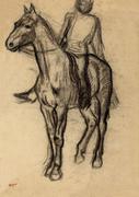 Plakaty - Galeria Plakatu, Plakat, Horse And Rider, Edgar Degas, 30x40 cm - miniaturka - grafika 1