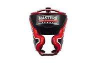 Kaski bokserskie i maski - Masters FIGHT EQUIPMENT Kask bokserski skórzany sparingowy, KSS-TECH, rozmiar M - miniaturka - grafika 1