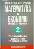Matematyka - Matematyka w ekonomii modele i metody Tom 2 - miniaturka - grafika 1