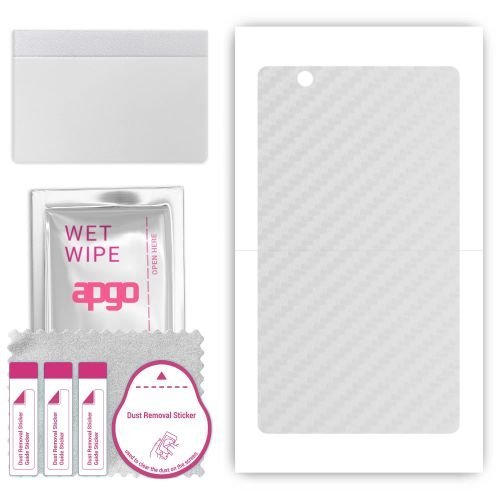 Folia naklejka skórka strukturalna na TYŁ do Huawei MediaPad M3 8.4 - Carbon Przezroczysty - apgo SKINS