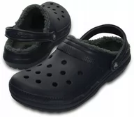 Klapki i japonki męskie - Lekkie Klapki Męskie Ocieplane Chodaki Crocs 43,5 - miniaturka - grafika 1