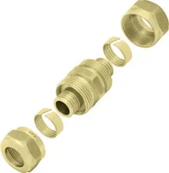 Łączniki, trójniki, kształtki - Kan Push Łącznik mosiężny skręcany 14x2 mm - miniaturka - grafika 1