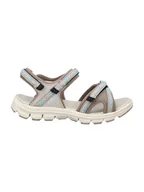 Sandały damskie - CMP Sandały trekkingowe "Almaak" w kolorze błękitno-beżowym - miniaturka - grafika 1