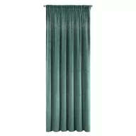 Zasłony - Eurofirany Zasłona Aurora welwet na taśmie 140x270 Turkusowa ex-zas-aurora-c.tur-140x270-t - miniaturka - grafika 1