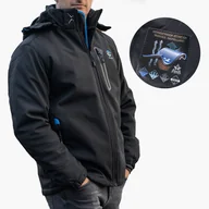 Kurtki męskie - Kurtka Męska Ocieplana Softshell Pianka Czarna 4XL - miniaturka - grafika 1