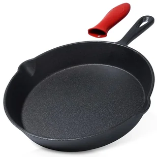PATELNIA ŻELIWNA 25cm Z SILIKONOWĄ NAKŁADKĄ CAST LINE 199035 - Patelnie - miniaturka - grafika 1