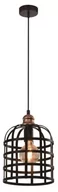 Lampy sufitowe - Candellux Lampa wisząca czarna/miedziana metalowa 40W E27 Soleto 31-78452 31-78452 - miniaturka - grafika 1