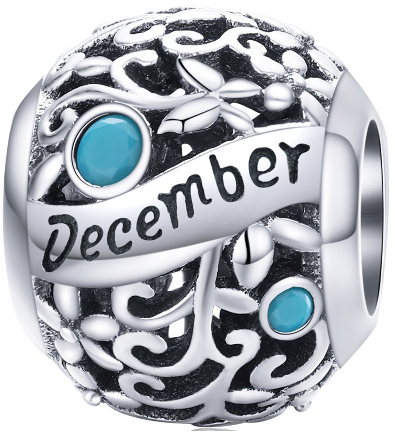 CHARMS Miesiąc Grudzień Charmsy Znak Zodiaku Charms Srebro 925