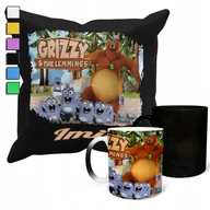 Gadżety dla niej i dla niego - ZESTAW KUBEK MAGICZNY + POSZEWKA Z PODUSZKĄ-PREZENT GRIZZY I LEMINGI + IMIĘ - miniaturka - grafika 1