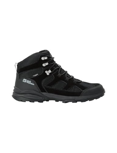Jack Wolfskin Męskie buty trekkingowe Trail Hiker Texapore MID M, czarne, 40 EU, czarny, 40 EU