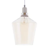 Lampy sufitowe - Beliani Lampa wisząca szklana bursztynowa SANTON - miniaturka - grafika 1