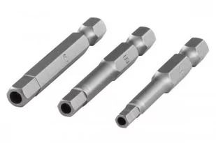 WOLFCRAFT bit wkrętaka Solid Safety imbus z otworem - zestaw 3 szt. 1264000 - Klucze i nasadki - miniaturka - grafika 1