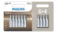 Baterie i akcesoria - Philips LR03A10BP/10 bateria do użytku domowego Jednorazowa bateria AAA Alkaliczny - miniaturka - grafika 1