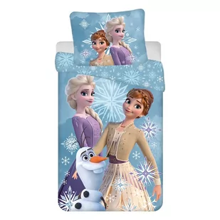 Bawełniana pościel dziecięca jednoosobowa 140x200 cm Frozen – Jerry Fabrics - Pościel dla dzieci - miniaturka - grafika 1