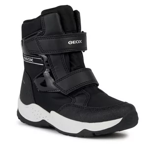 Śniegowce Geox J Sentiero Girl B Ab J36FVD 0FU54 C9999 M Black - Buty dla dziewczynek - miniaturka - grafika 1