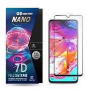 Szkła hartowane na telefon - Crong 7D Nano Flexible Glass - Szkło hybrydowe 9H na cały ekran Samsung Galaxy A70 - miniaturka - grafika 1