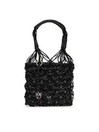 Torebki damskie - PINKO Torebka Handbag Mini Pe 25 Pltt 105165 A2LA Czarny - miniaturka - grafika 1