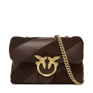 Torebka PINKO Love Puff Mini Cl AI 25-26 PLTT 100039 A2JY Brązowy - Torebki damskie - miniaturka - grafika 1