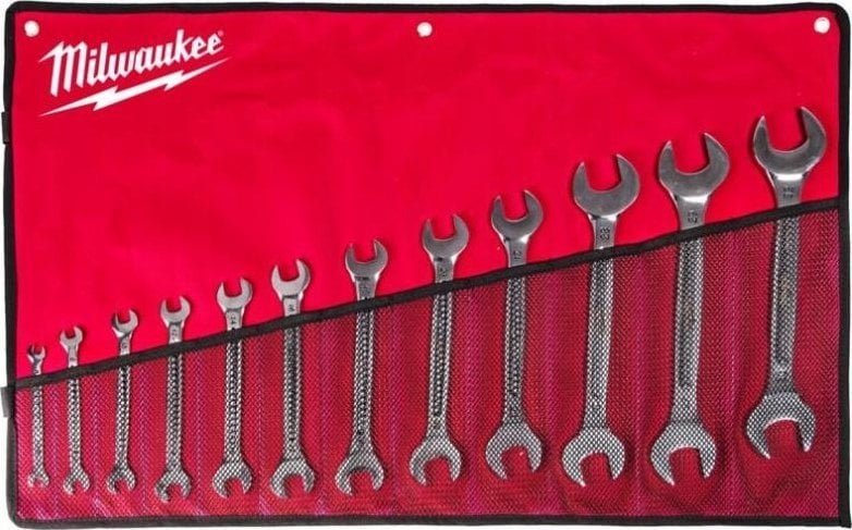 Sourcing MILWAUKEE DOUBLE-SIDED FLAT WRENCH SET 12 pcs.