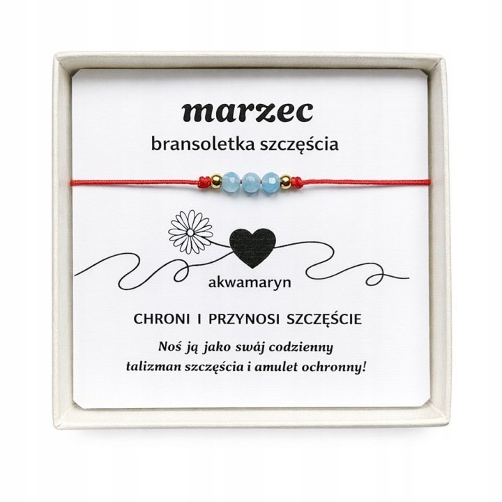 Bransoletka z Akwamarynem – Kamień Urodzinowy Marzec/GiovanniDivine