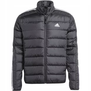 Kurtka męska adidas Essentials 3-Stripes Light Down czarna HZ4431 M - Kurtki męskie - miniaturka - grafika 1