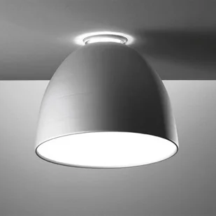 Artemide Lampa sufitowa designerska Nur Mini, możliwość ściemniania, aluminiowy / szary / cynkowy, salon / jadalnia, aluminium, design - Lampy sufitowe - miniaturka - grafika 1
