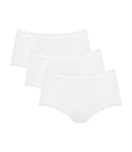 Sloggi, 3 x Majtki damskie sloggi 24/7 Cotton Lace Midi C3P, rozmiar 42 - Majtki damskie - miniaturka - grafika 1
