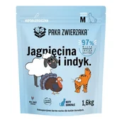 Sucha karma dla kotów - PAKA ZWIERZAKA Jagnięcina i indyk M- sucha karma dla kota - 1,6kg - miniaturka - grafika 1
