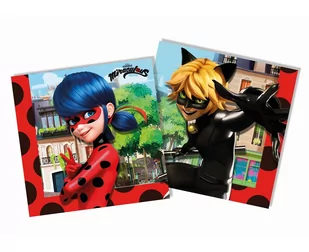 PROCOS DISNEY Serwetki urodzinowe Miraculum - 33 cm - 20 szt. 91346 - Urodziny dziecka - miniaturka - grafika 1