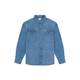 Wrangler Męska koszula 2PKT, MID Stone, rozm. XL, szary (mid stone), XL - Koszule męskie - miniaturka - grafika 1