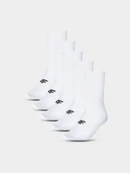Skarpetki dla dzieci - 4F Skarpetki casual za kostkę (5-pack) dziecięce - białe 38-40 - miniaturka - grafika 1