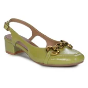 Czółenka - Maciejka Czółenka damskie pistacjowe lakierowane-39 - miniaturka - grafika 1