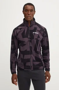adidas TERREX bluza sportowa Multi kolor fioletowy wzorzysta IX7721 - Bluzy męskie - miniaturka - grafika 1