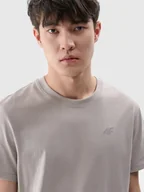 Koszulki męskie - 4F Koszulka męska t-shirt bawełniany 4FWSS25TTSHM2074-26S Szary Roz. XL - miniaturka - grafika 1