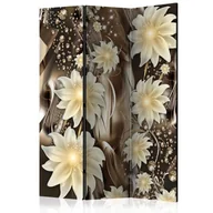 Parawany - Parawan 3-częściowy - Głębia brązu [Room Dividers] (rozmiar 135x172) - miniaturka - grafika 1