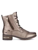 Botki damskie - Mustang Botki 1229-513 Złoty - miniaturka - grafika 1