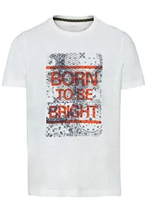 Camel Active T-Shirt Męski 4096445T26, Broken White, L - Koszulki męskie - miniaturka - grafika 1