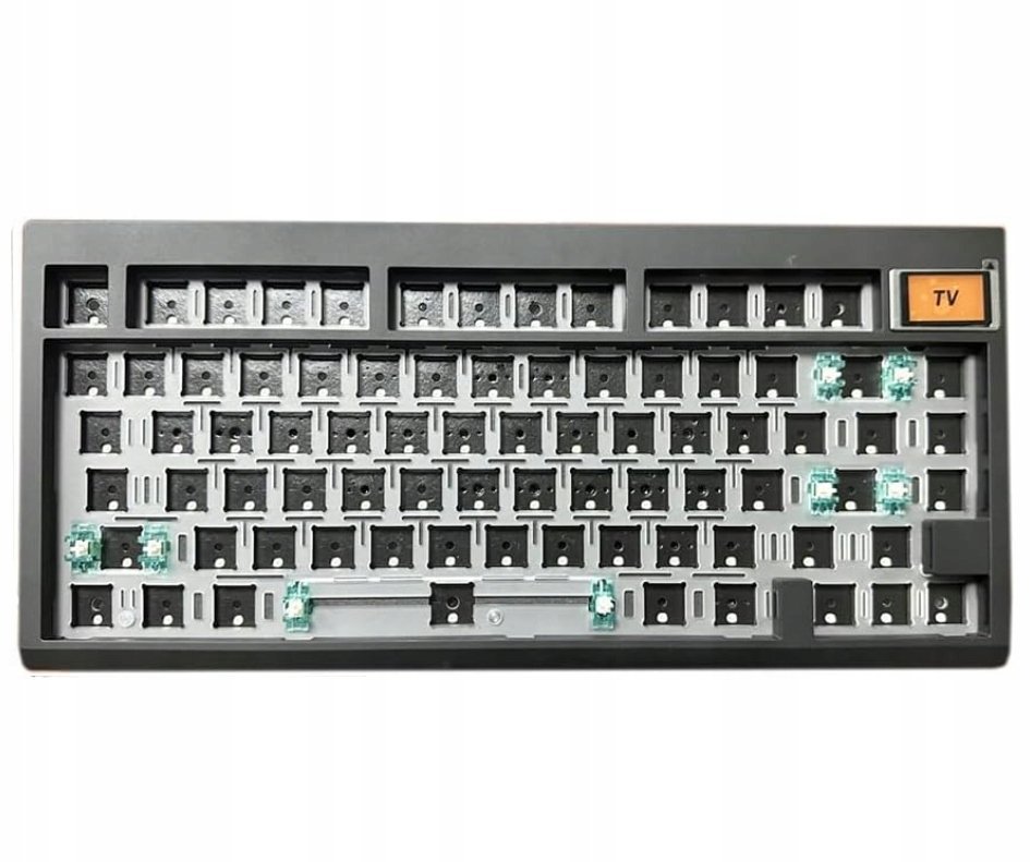 Zuoya Klawiatura Mechaniczna Black GMK81 80% DIY Kit Hotswap RGB Wireless 2.4 Ghz
