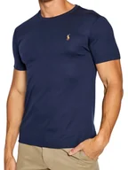 Koszulki męskie - T-shirt Ralph Lauren 710740727 003 NAVY granatowy M - miniaturka - grafika 1