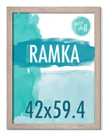 Ramki na zdjęcia - Ramka A2 Ramka na zdjęcia 42x59,4 ramki na zdjęcie brązowa MDF brąz - miniaturka - grafika 1