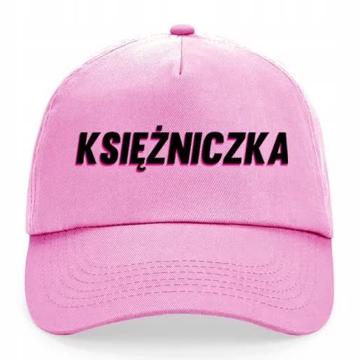 Czapka Daszek Róż Na Wiosnę KSIĘŻNICZKA Napisy Wz