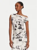 Bluzki damskie - Desigual Bluzka Breaking News 25WWTK10 Écru Regular Fit - miniaturka - grafika 1